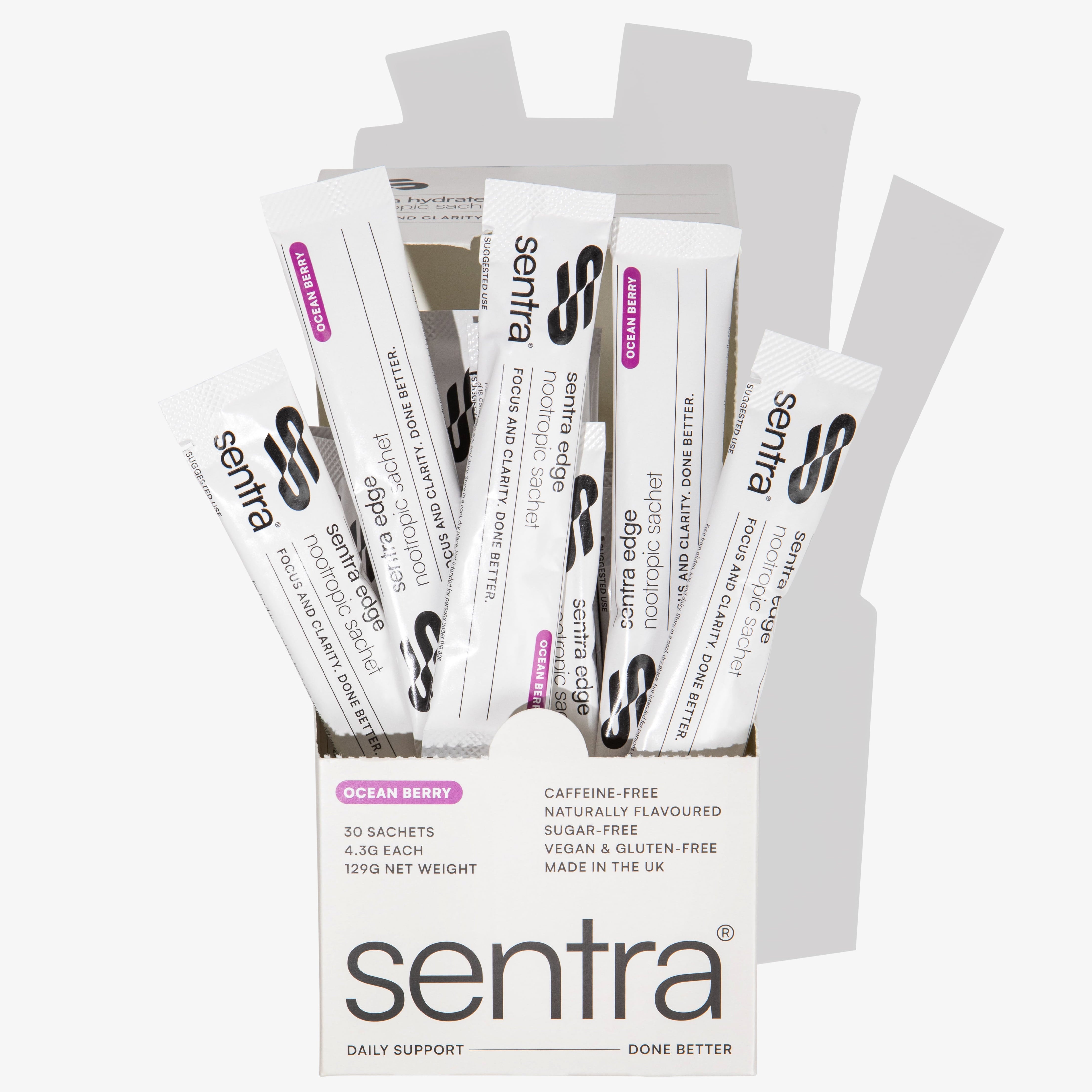 Nootropic Sample Pack – 7 Caffeine-Free Sachets | Sentra Edge